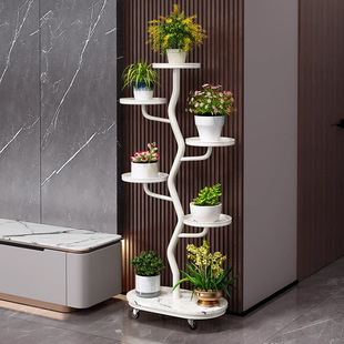Flower Rack Living Room Floor-Standing Balcony Storage Rack 2025 New Removable Iron Multi-Layer Plant Display Flower Pot Rack
