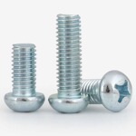 镀锌圆头十字螺丝GB818-76半圆头机螺钉盘头螺丝钉M3M4M5M6M8碳钢