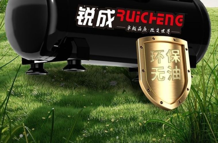 Ruicheng air compressor small air compressor oil-free silent 220V woodworking painting air pump