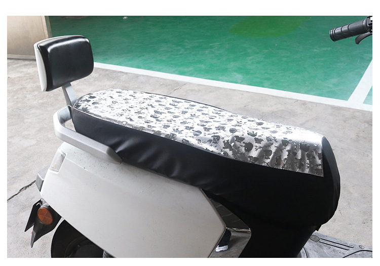Electric Car Seat Cover Panda Leather Waterproof Pad Motorcycle Seat Cover Sun Protection and Heat Insulation Pad Battery Car Seat Cover