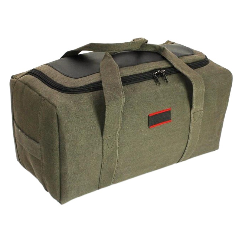 Extra Large Capacity Canvas Hand Luggage Bag Travel Bag Men's Moving Large Bag Outdoor Self-Driving Tent Sleeping Bag Equipment Bag