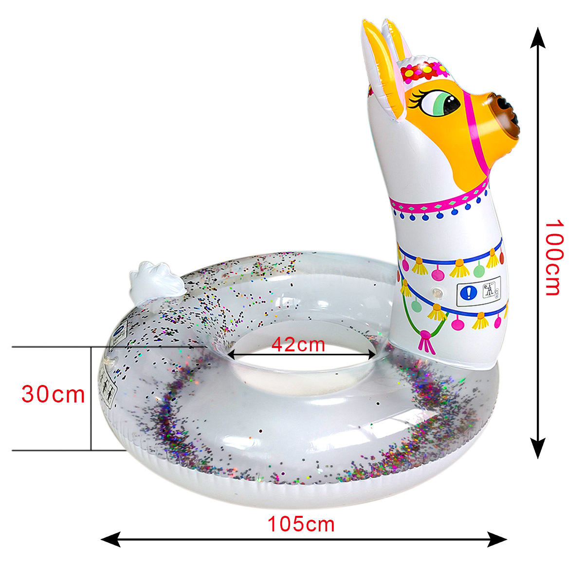 Nuevos productos transfronterizos de impresión para adultos anillo de natación de dibujos animados para niños anillo de frutas engrosado anillo de salvavidas anillo flotante inflable