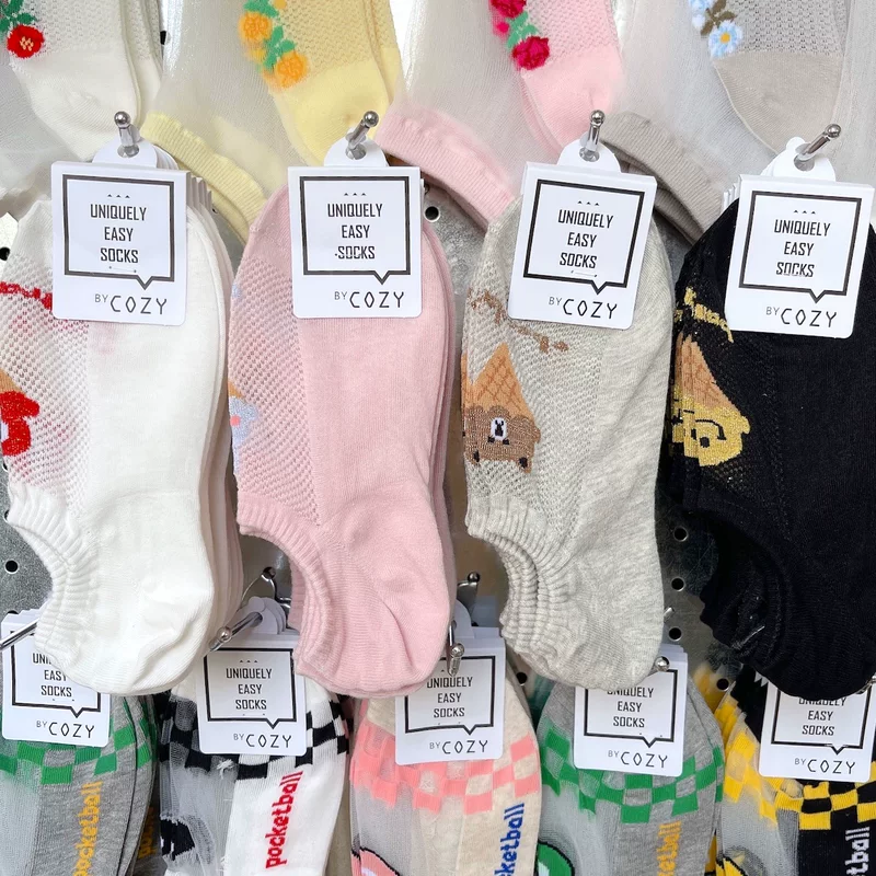 Кореанские носки Ms. Dongdaemun 1087 Лето новая COZY Женские носки японский Рожок мороженого детские тощи