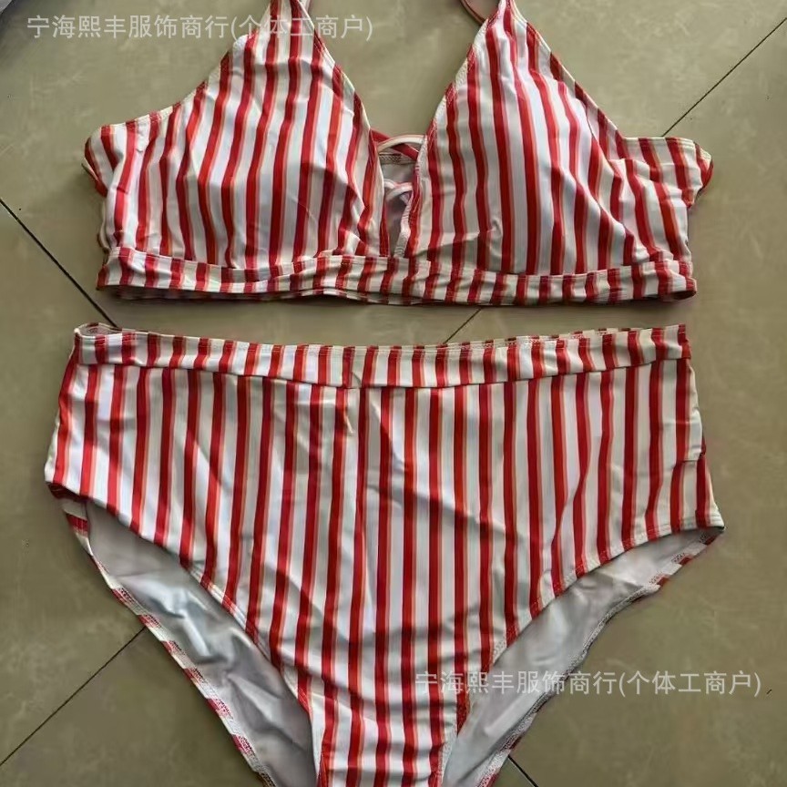2025 nueva impresión europea y americana de Shein bikini vestido sexy malla grande trajes de baño al por mayor