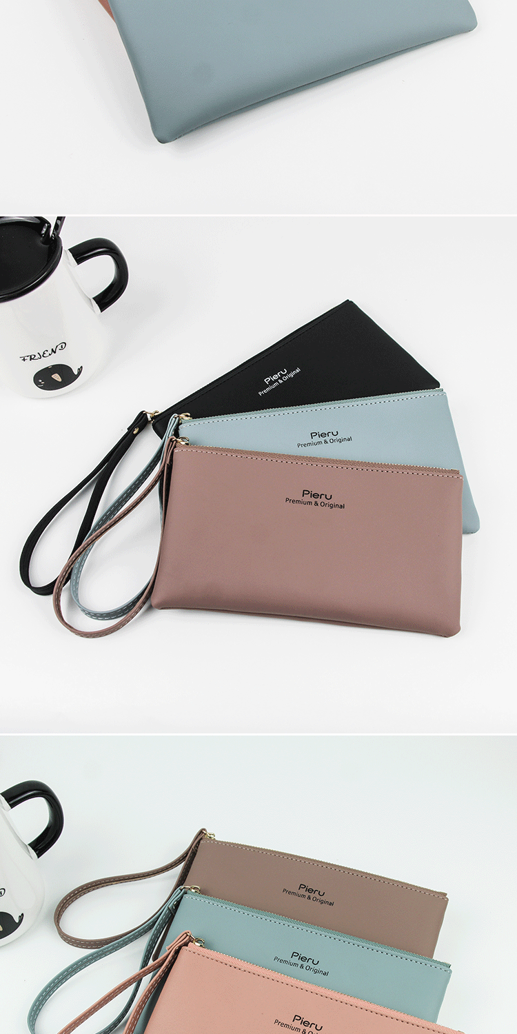 Women's Solid Color Pu Leather Zipper Coin Purses display picture 1