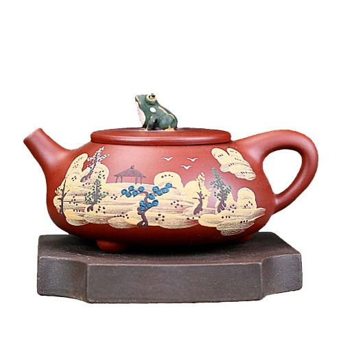 Юйсинский сушёный глиняный чайник? Wait Chinese: = Yixing zisha teapot (Yixing clay teapot). Translate as