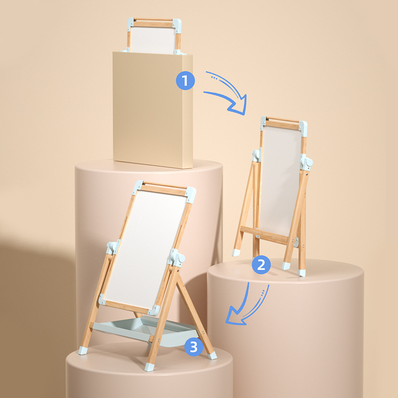 Tablero de dibujo para niños, maestro magnético de doble cara para bebés, pizarra pequeña para el hogar, soporte para colorear, graffiti, pizarra de escritura borrable