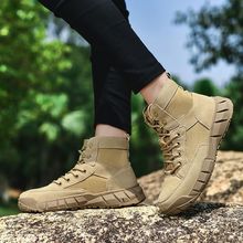高帮户外登山鞋女春夏透气防水防滑爬山轻便徒步旅行沙漠靴男工厂