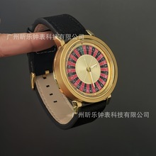 外贸爆款时来运转赌盘手表女款轻奢小众防水时尚石英表女直播代发