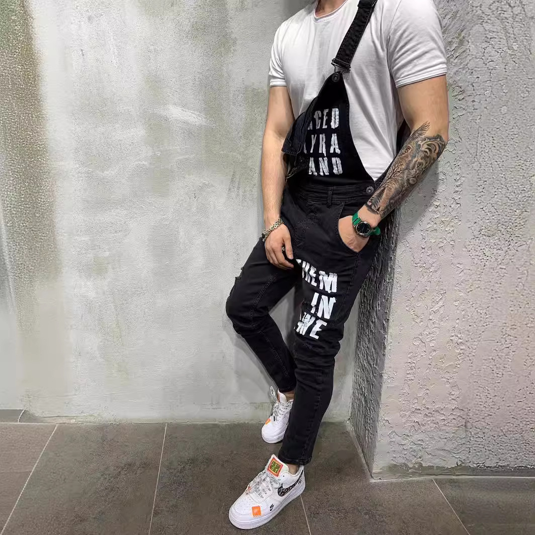 Amerikanische Slim-Fit-Overalls im neuen Stil, lange Hosen, exklusiv für europäische Bahnhöfe, heiß begehrte Herren-Freizeitkleidung_voghion.com