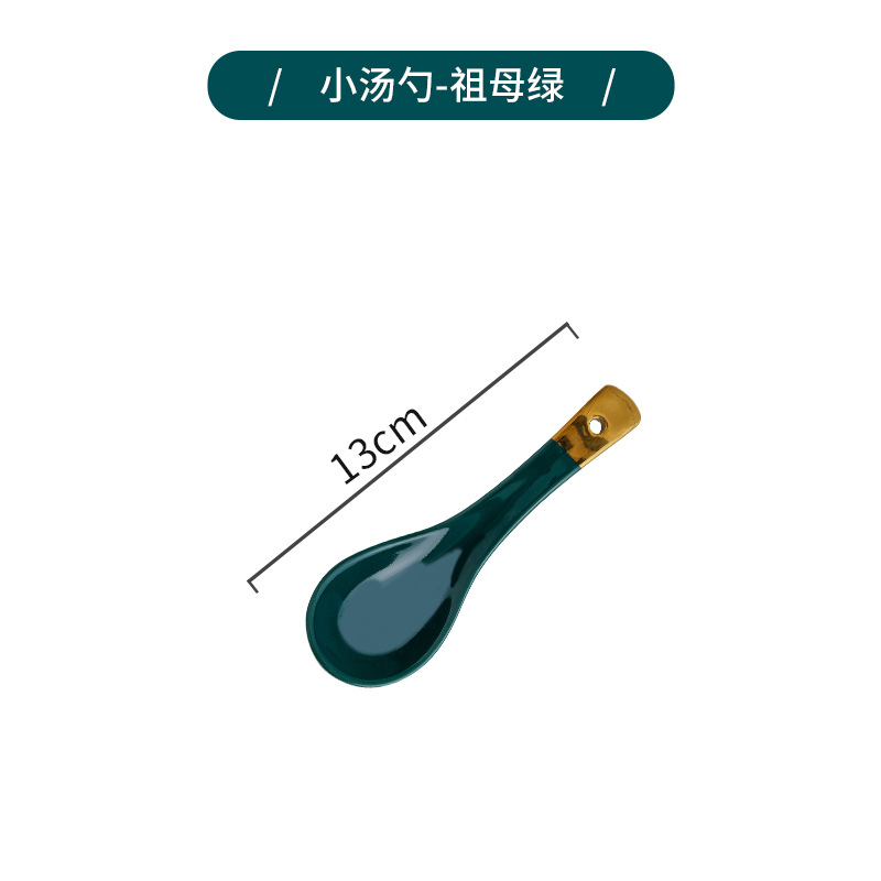 Nórdico tazón plato traje personalizado hogar tazón de fuente Placa de cerámica de lujo creativo Esmeralda vajilla fideos tazón de arroz plato