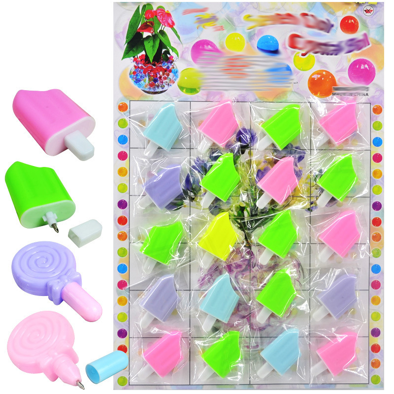 New Product Writeable Cartoon Cute Lollipop Pen Ice Cream Pen Student Creative Stationery Ballpoint Pen Prize Gift
