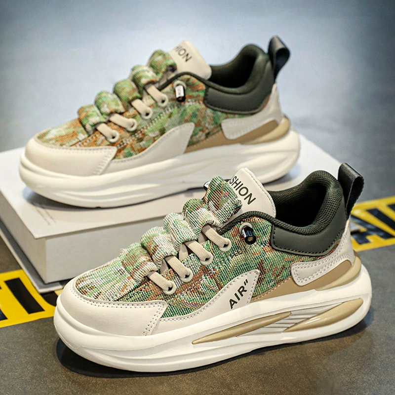 Обувь для мальчиков, осень 2024, новая детская спортивная парусиновая обувь для мальчиков среднего и большого размера, дышащая обувь для бега на мягкой подошве, весна и осень