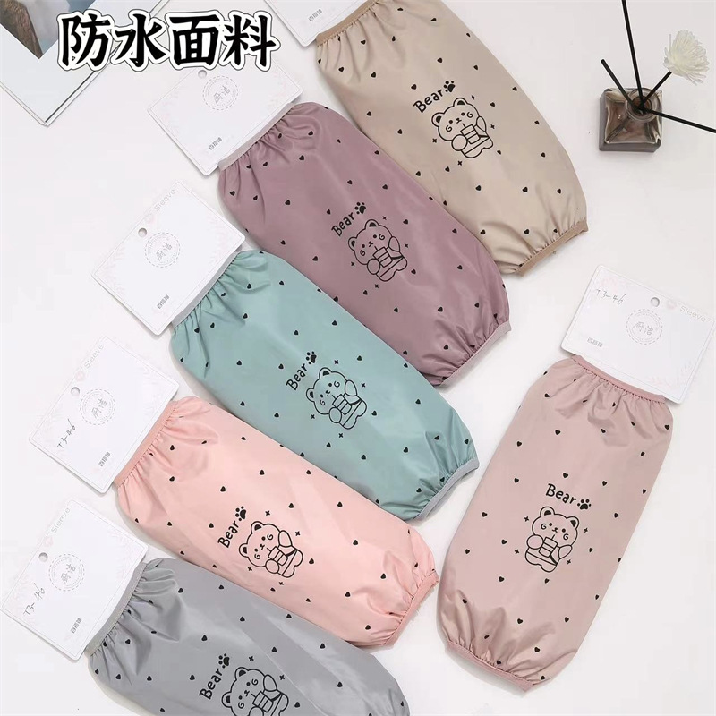 Franela impermeable bordada cocina del bebé de los hombres de las mujeres largo oversleeve mangas de la mano de los niños al por mayor estudiante Otoño e Invierno