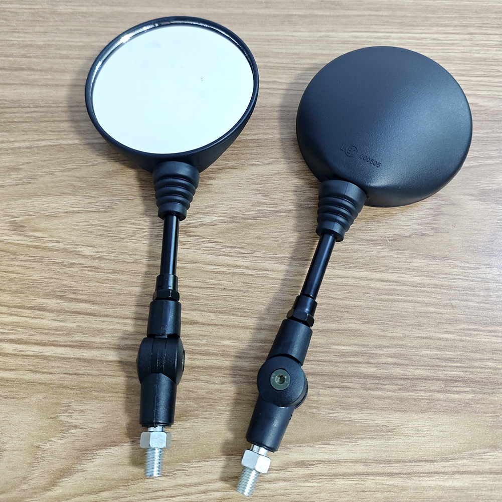 Motorcycle Modified Rearview Mirror with Large Folding Reflective Surface, Manufacturer's Best-Selling Round Foldable Rearview Mirror
