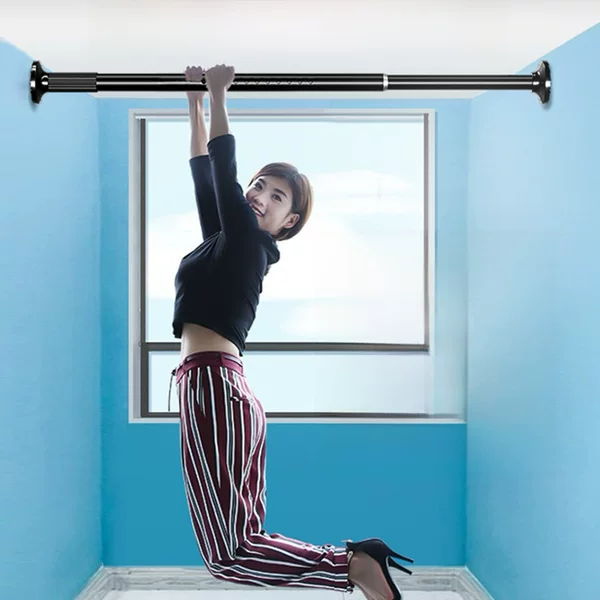Household No-Drill Telescopic Rod, Bedroom Curtain Rod, Indoor Balcony Thickened Clothes Drying Rod, Integrated Factory and Warehouse Distribution