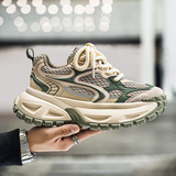 2025 осенняя новая мужская обувь, модная обувь для папы в корейском стиле, мужская спортивная обувь, модная обувь в стиле Харадзюку, повседневная обувь на толстой подошве