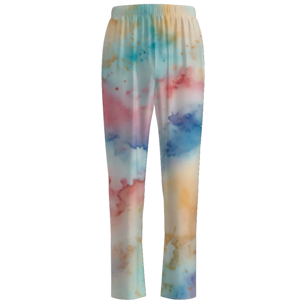 Трансграничные бестселлеры Amazon, пижамы с рисунком ручной работы, 3D цифровая печать, домашняя одежда, брюки, брюки