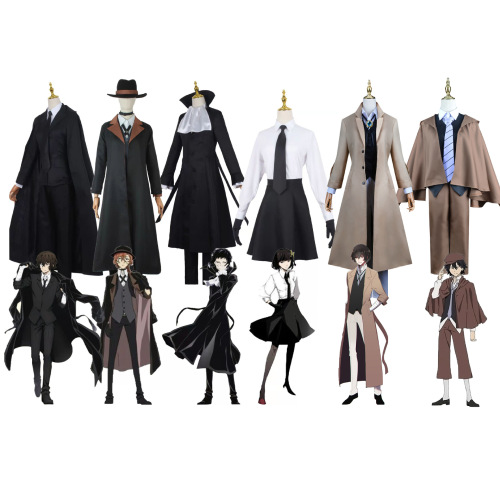Cosplay costumes for Natsume Sōseki's Dog of the Gods and Kazuko Shioya, Taizai Nakamura and Nakajima Chū's cosplay outfits.