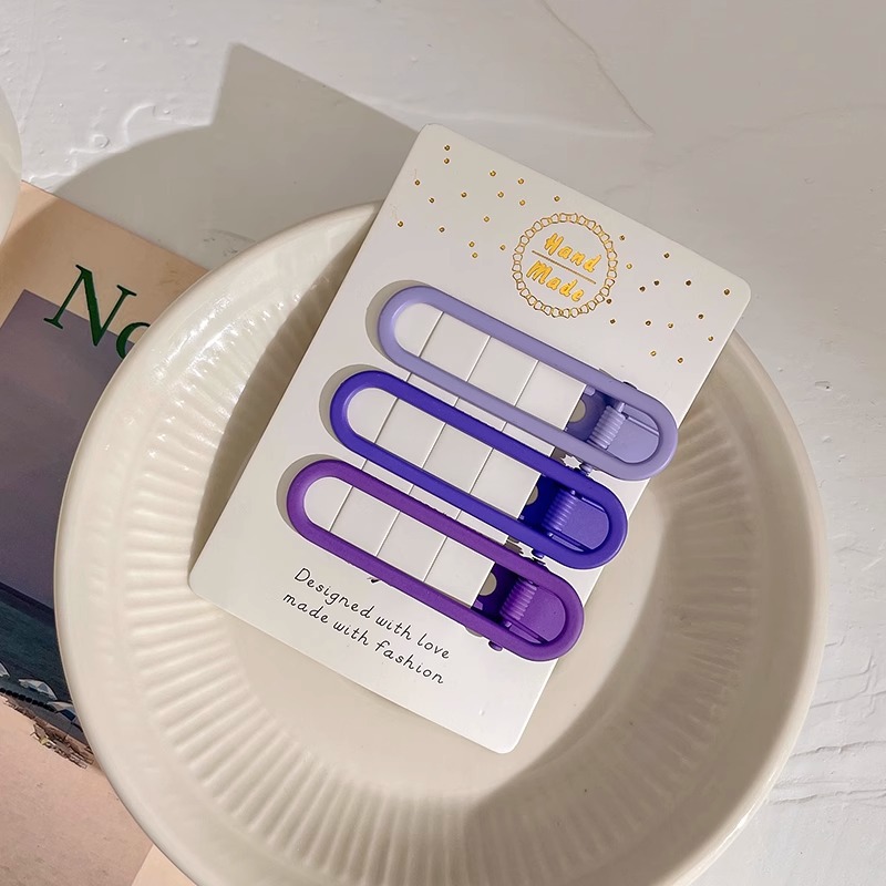 Dopamina rosa pinza de cabello lateral boca de pato adorable pinza de cabello para mujeres 2025 nuevo pinza de frangeo