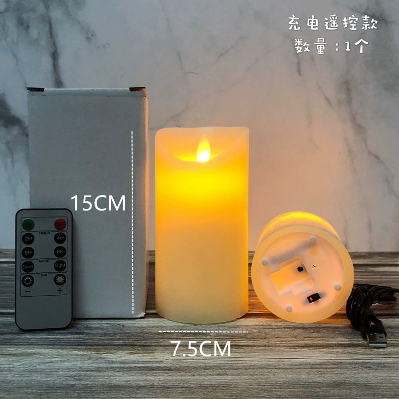 LED electronic candle swing flame Wedding Wedding Wedding Remote Charging Stage Road Quotes Bar