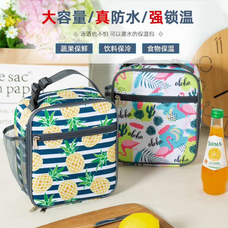 Manufacturer's Ready-Made Oxford Cloth Lunch Bag Children's Portable Lunch Bag Anime Cartoon Dinosaur Insulation Bag New Wholesale