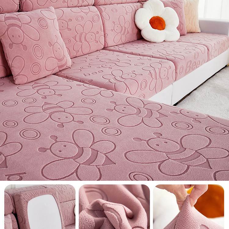 2023 nueva cubierta elástica del sofá cubierta trasera todo incluido cuatro estaciones universal antideslizante sofá cojín cubierta Toalla de tela cojín