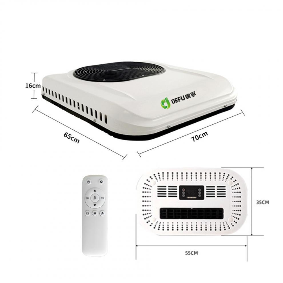 New Product Wholesale Export 48V60V72V Electric Tricycle Heating and Cooling Air Conditioner All-In-One Machine 12V24V Parking Air Conditioner