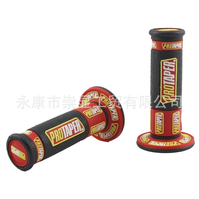 Off-Road Motorcycle Handlebar Grips, Rubber Gloves for Off-Road Motorcycles, Multi-Color Beach Rubber Universal Model (Motorcycle Handle Cover) - pro-red