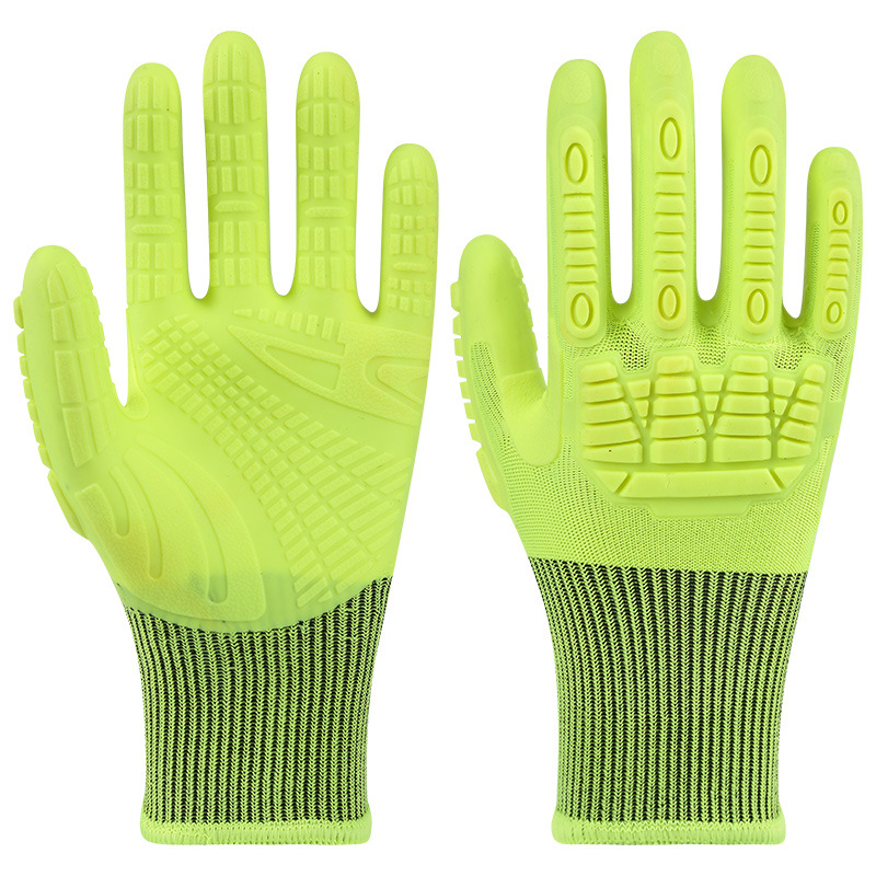 Guantes anticolisión y anticortes de cinco grados HPPE anti-corte, anti-racabo, anti-punchado, anti-choque, anti-impacto, anti-cortes