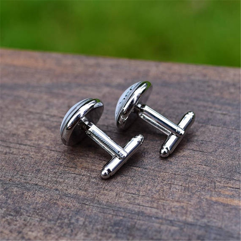 Simple Style Map Alloy Glass Plating Unisex Cufflinks 1 Pair display picture 3