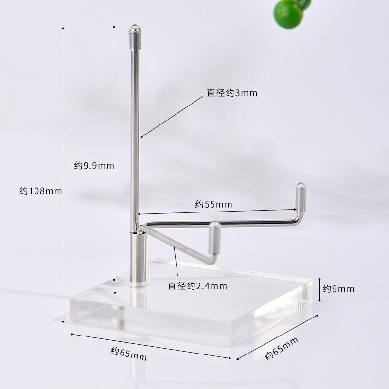 Brújula acrílica 65 mm (plata)