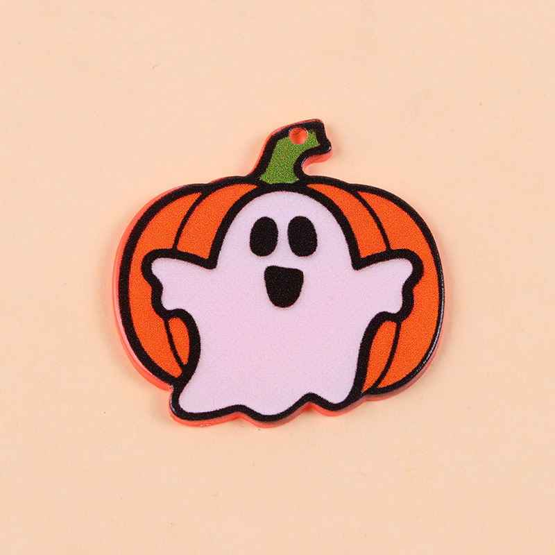 ヨーロッパとアメリカのハロウィンシリーズアクリルアクセサリーカラフルなコウモリカボチャ漫画クモパーソナライズされたクリエイティブアクセサリーアクセサリー|undefined