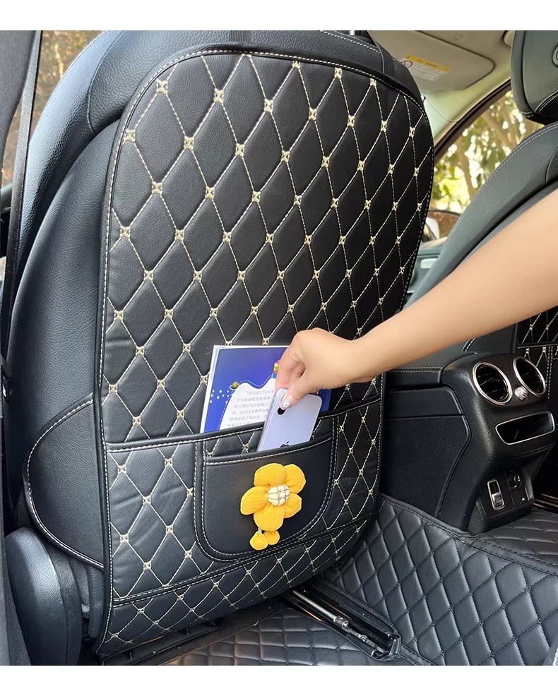 Car Anti-Kick Pad, Seat Back Protection Pad, Backrest Protective Pad, Children's Rear Seat Car Anti-Wear and Anti-Dirt Pad