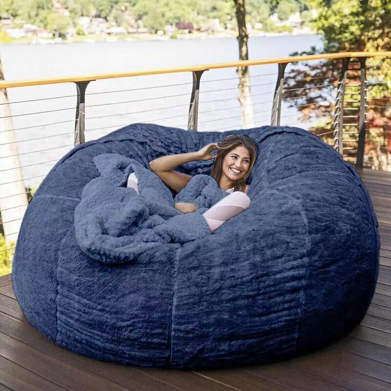 Amazon Lazy Sofa Sponge Bed Bean Bag Double Three-Person Bedroom Plush Bean Rice Fabric Recliner Jacket Amazon Lazy Sofa Sponge Bed Bean Bag Double Three-Person Bedroom Plush Bean Rice Fabric Recliner Jacket