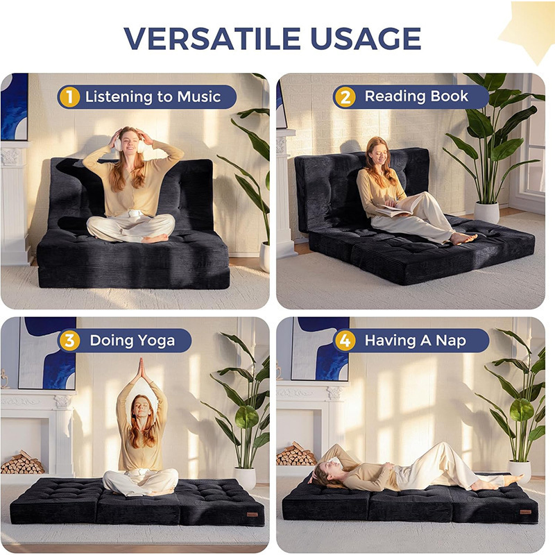 Cross-Border 70% off Mattress High Density Sponge Single and Double Mattresses Foldableable Floor Mattress Portable Camping Style Mattress