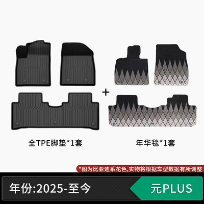 Modelə uyğun ayaqaltı | craftsmanship, eco-friendly material, zero - 25-models-of-byd-yuan-plus-tpe-floor-mats-nianhua-velvet-carpet