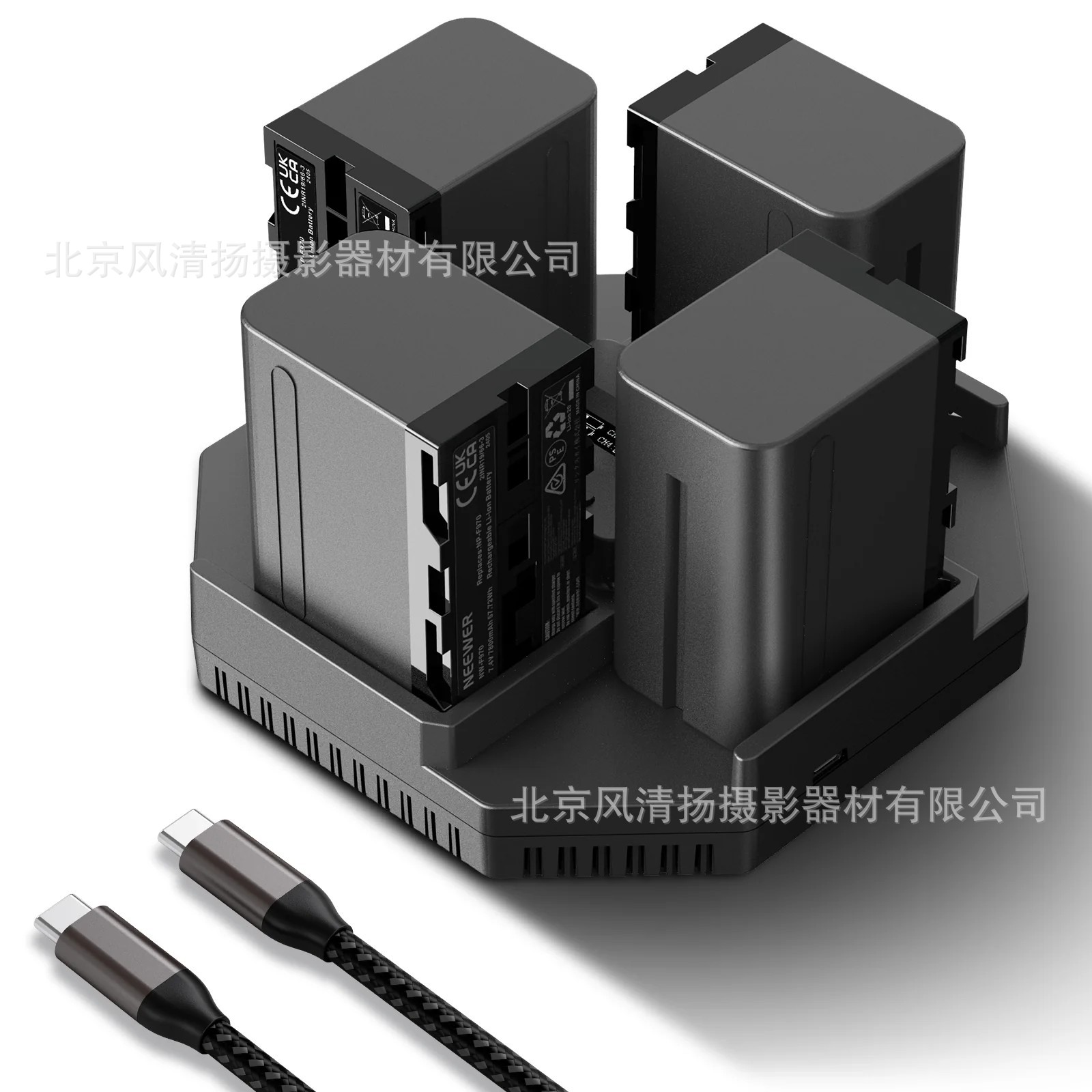 纽尔（NEEWER）PD100W NP-F550/F750/F970 摄影灯补光灯电池套装