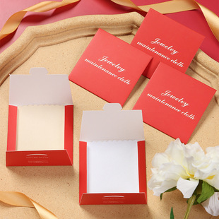 Factory direct silver cloth velvet jewelry maintenance polishing cleaning in stock now hair independent packaging logo