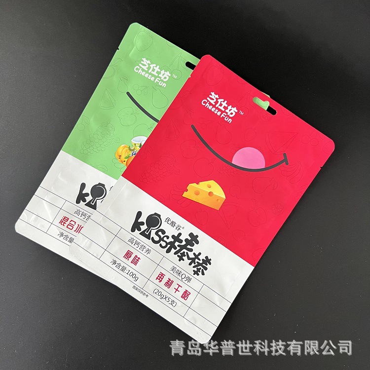 巧克力乳制品糖果袋  休闲零食奶酪芝士棒自立袋  镀铝站立彩印袋
