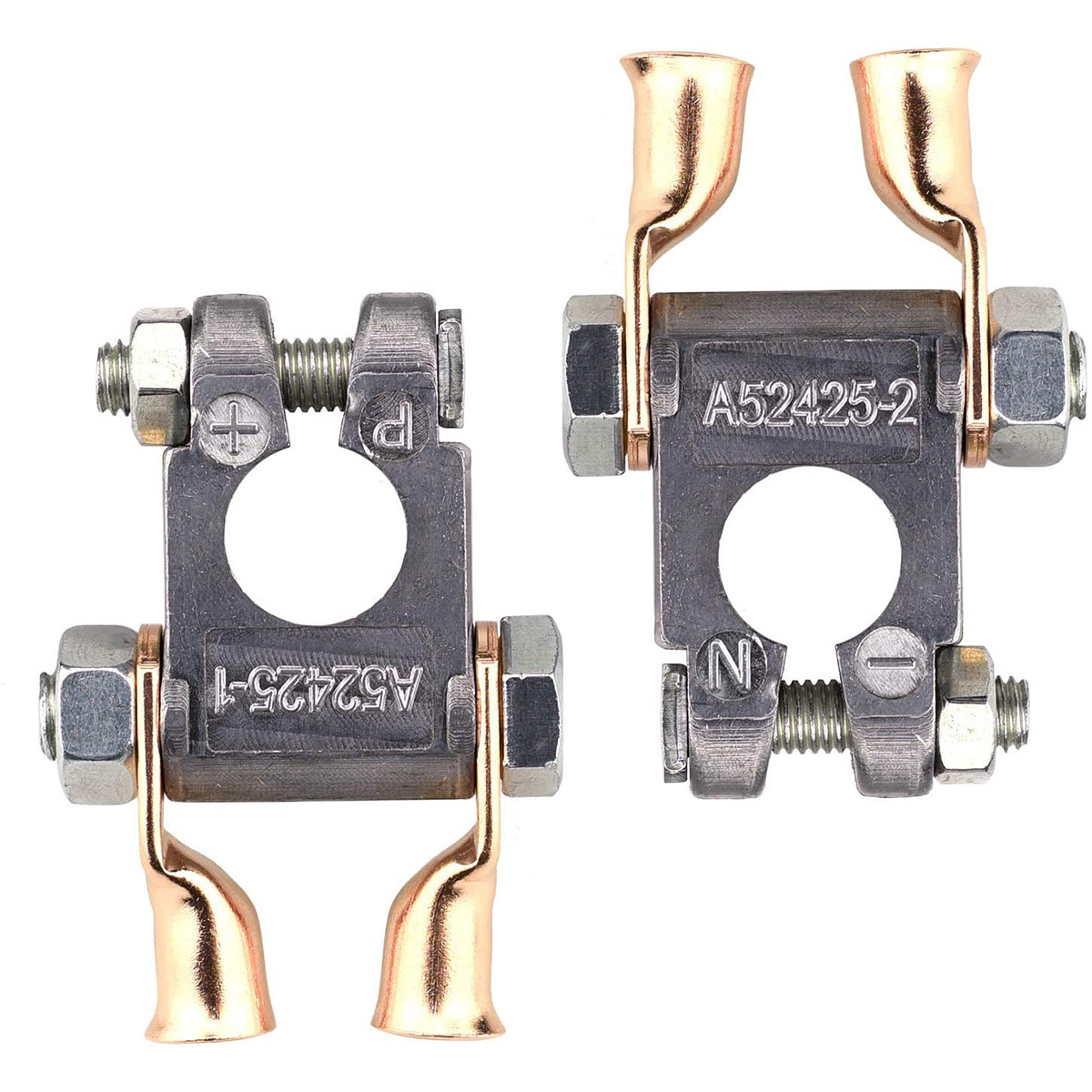 Aleación de zinc pila de la batería positivo y negativo electrodo batería abrazadera de cableado traje de limpieza batería columna superior conector Chuck