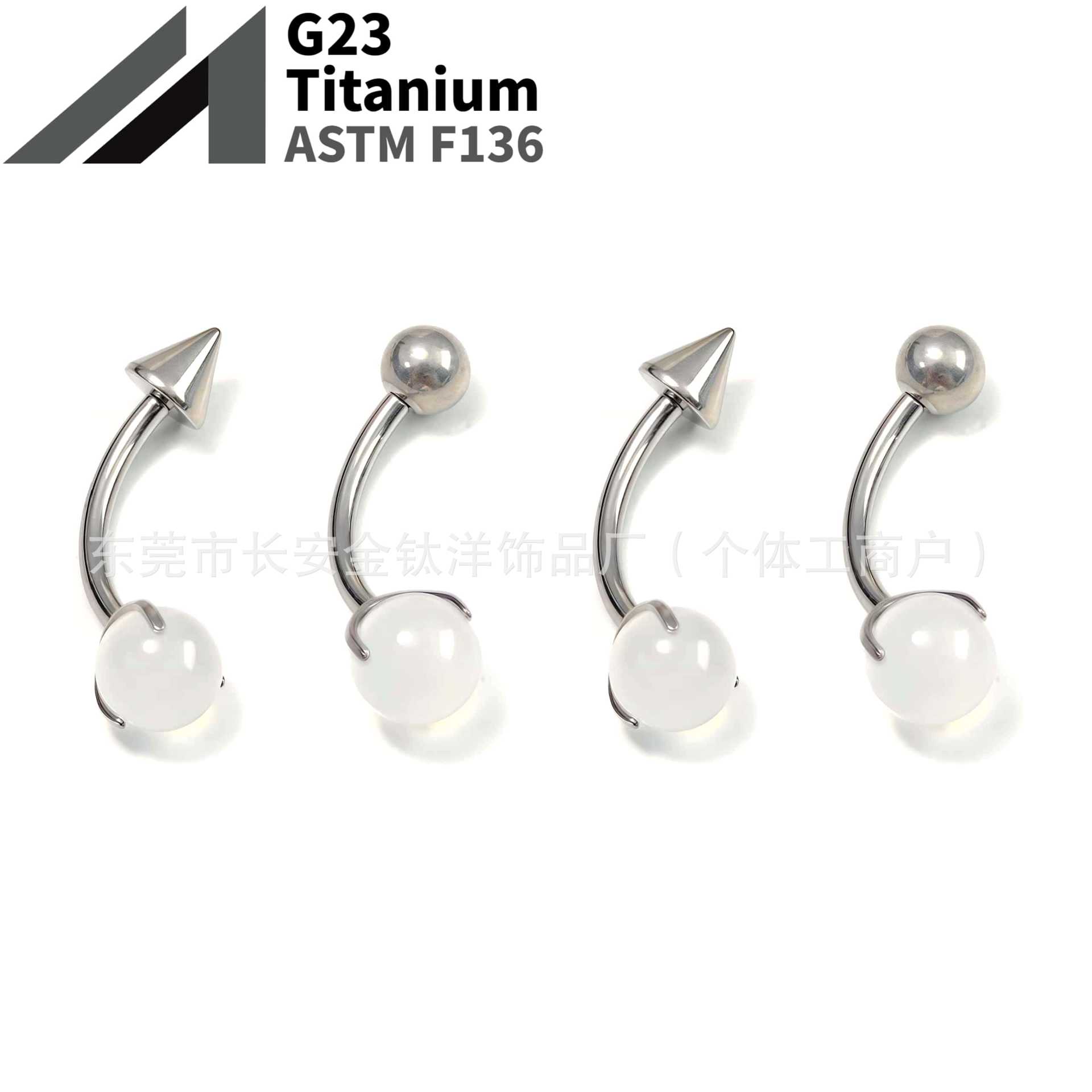 16G labret stud size and finish detail