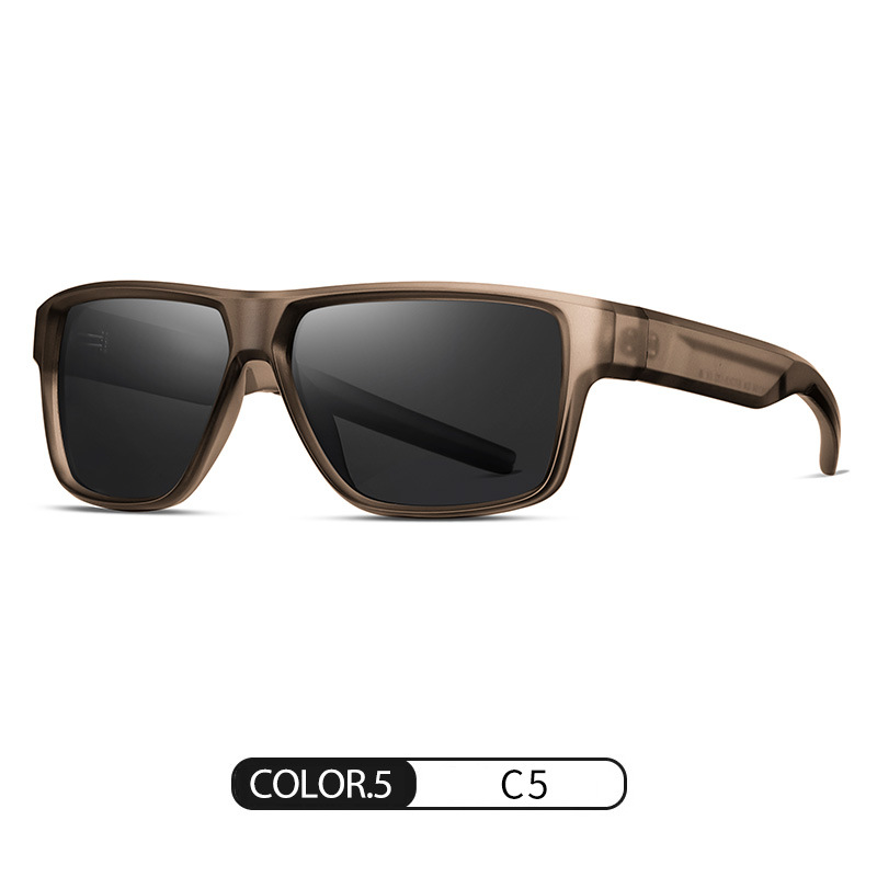 Nuevas gafas de sol polarizadas S16104 tendencia de moda Gafas de sol de montura cuadrada para hombres Gafas de sol de pesca con protección solar al aire libre