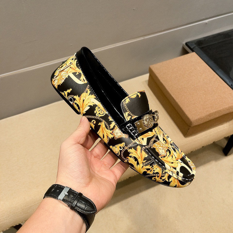 Zapatos Bean para hombres 2024 Europa de pie zapatos de cuero de alta gama zapatos de conducción coreanos zapatos casuales para hombres transpirables