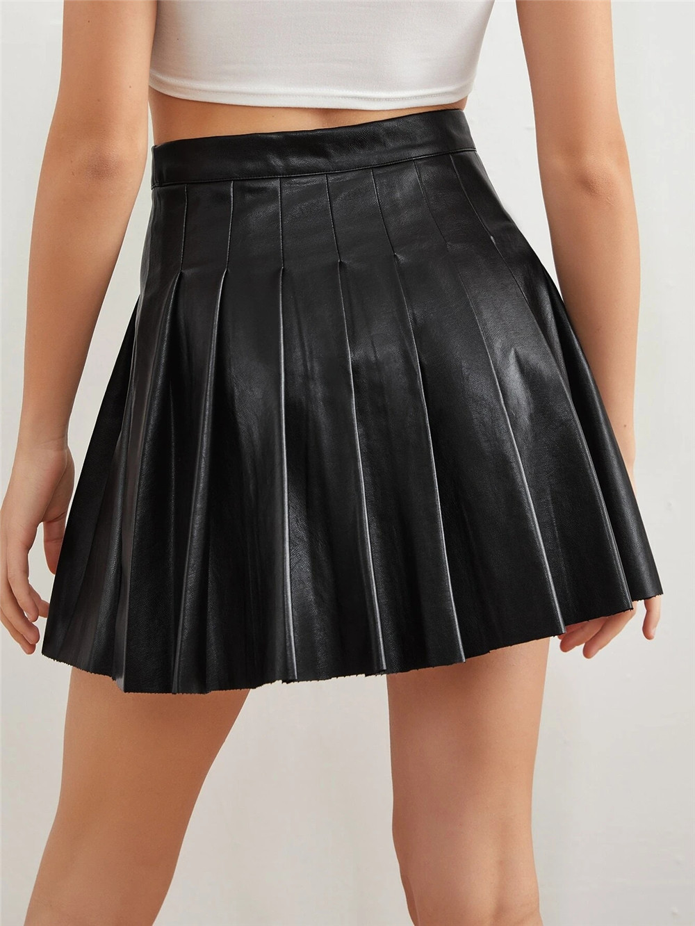 Pleated Short Sexy High Waist Skirt NSQY63664