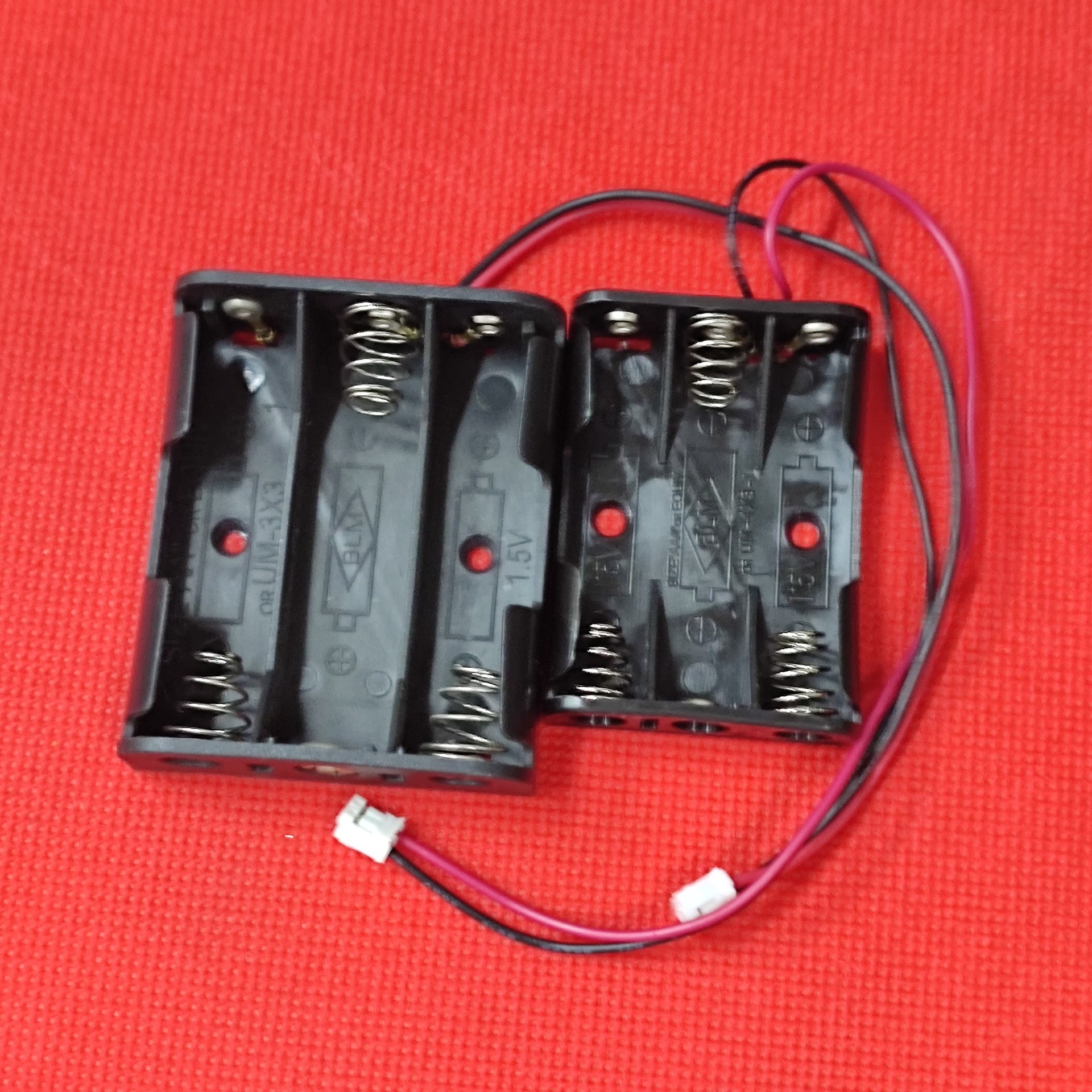 5号7号1节-4节电池盒带2.0端子3AAA电池盒AA并排加插头电池座