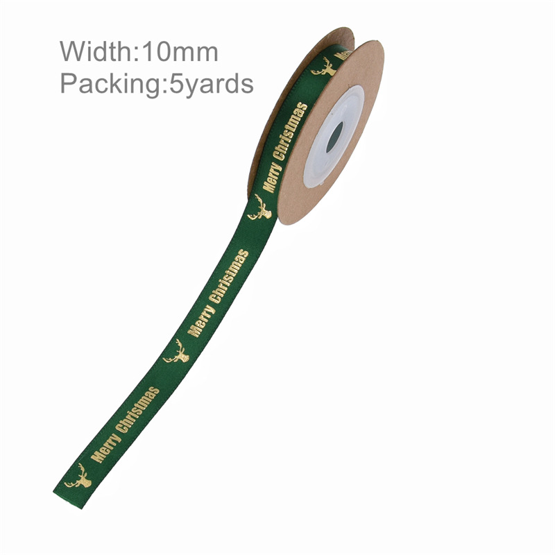 16 transfronteriza AliExpress cinta de Navidad cinta impresa embalaje de regalo Navidad cinta decorativa 5 yardas en stock
