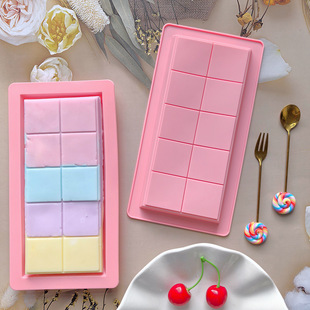 Full Edition 10 Plaid Chocolate Silicone Mold Rectangular Plaid Candy Bar Mold Chocolate Mold 784