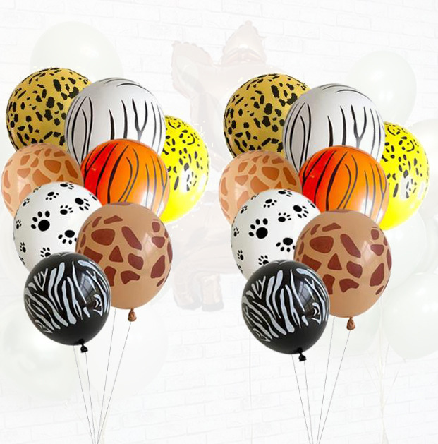 Balloons Event & Party Supplies Cute Cow Pattern Cheetah Print Emulsion Birthday Balloons