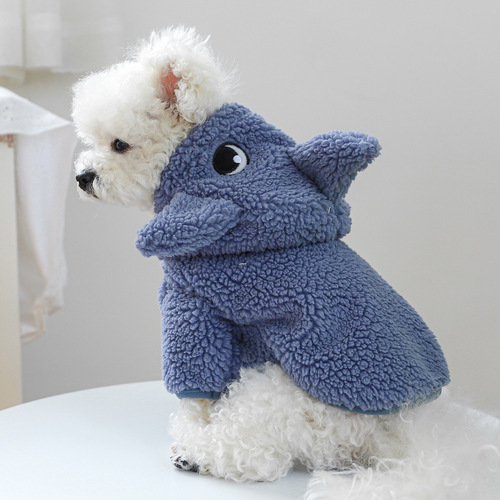 PETCIRCLE pet circle dog and cat clothes wholesale autumn and winter warm shark sweatshirt transformation clothing collection